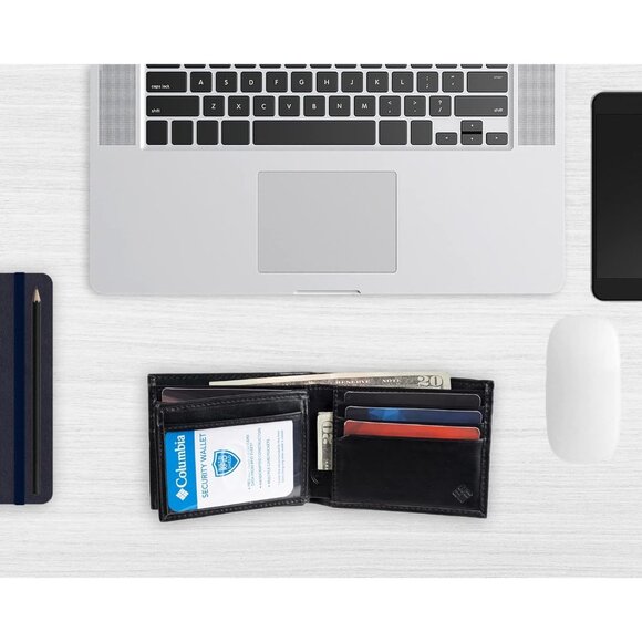 Columbia Men's Slim Bifold Wallet For Men's - Picture 10 of 10